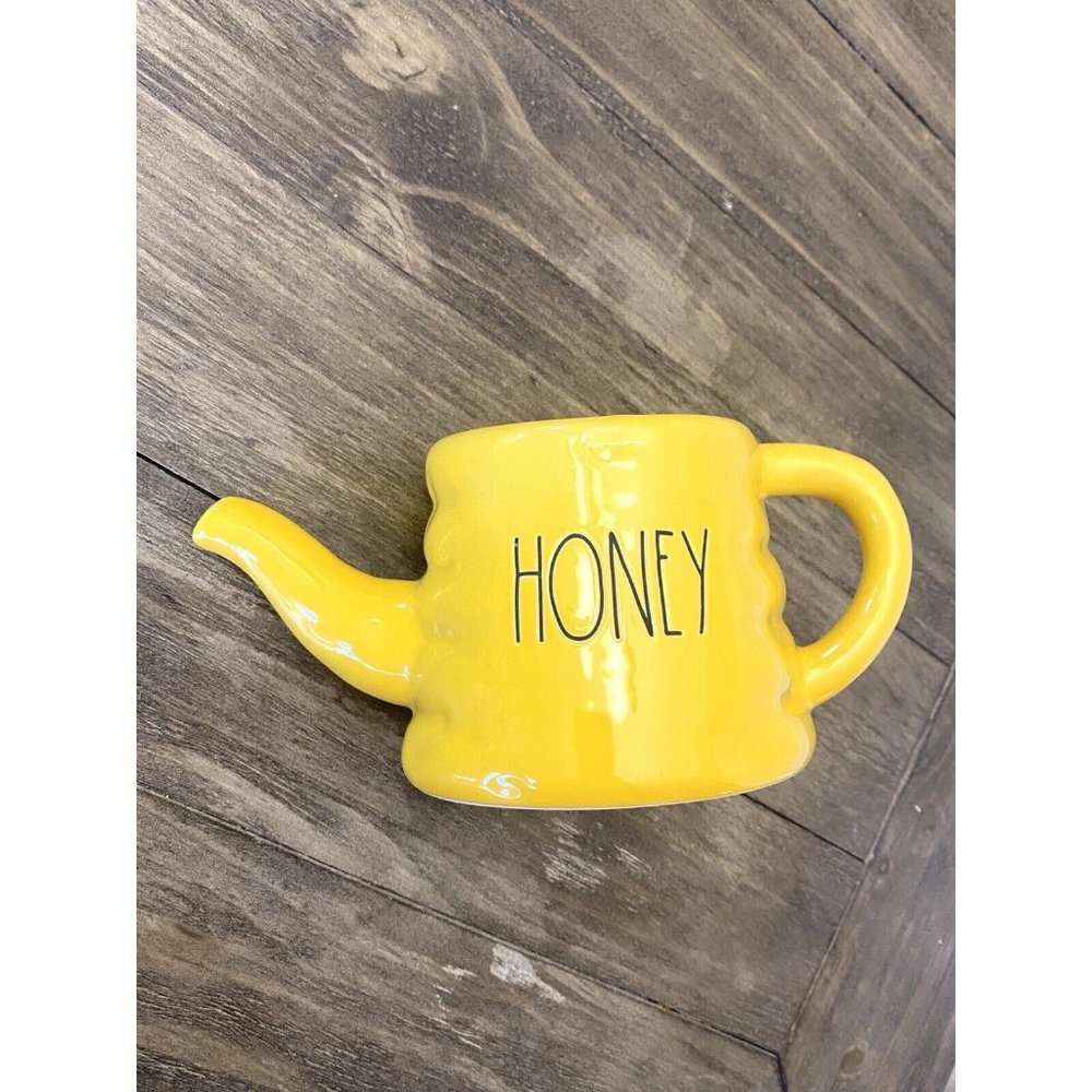 New Rae Dunn Honey Pot Yellow HTF Artisan Collection from Magenta Rare Find! - Picture 1 of 7